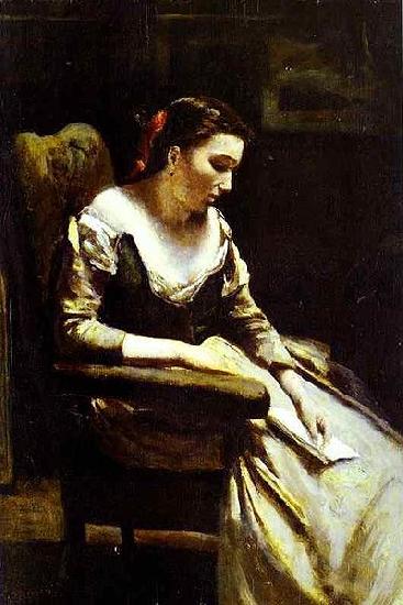 Jean-Baptiste Camille Corot The Letter oil painting image